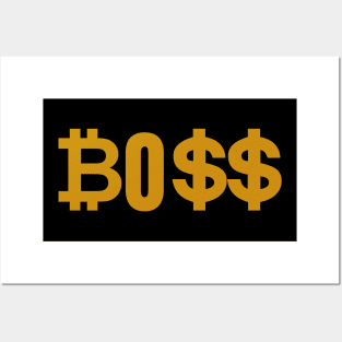 Bitcoin Boss Posters and Art